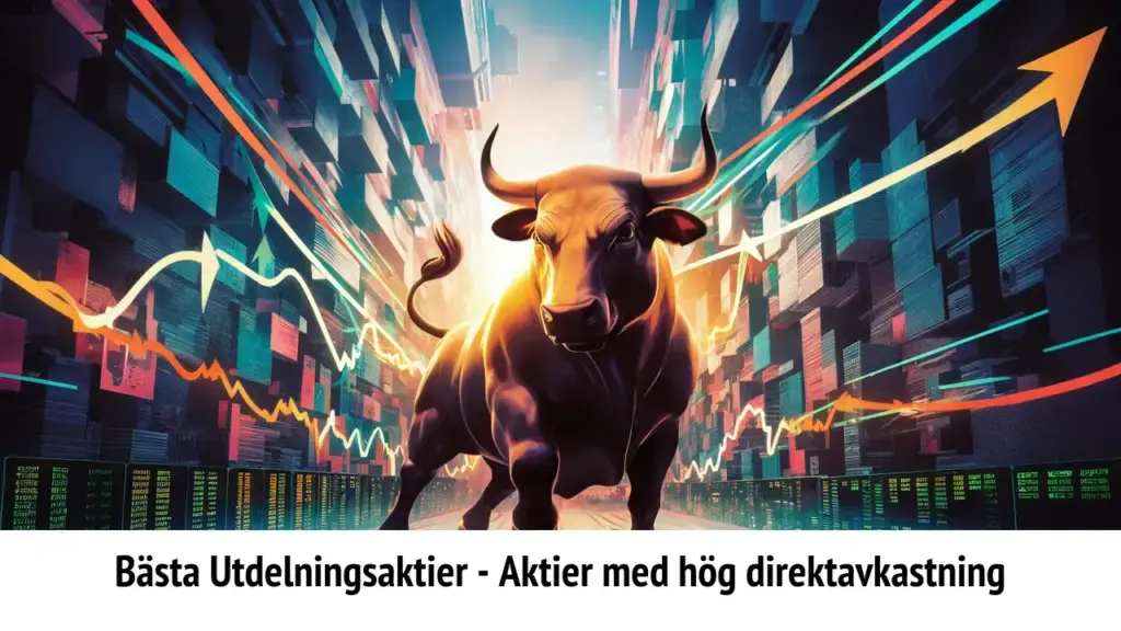 Bild av hög direktavkastning på utdelningsaktier